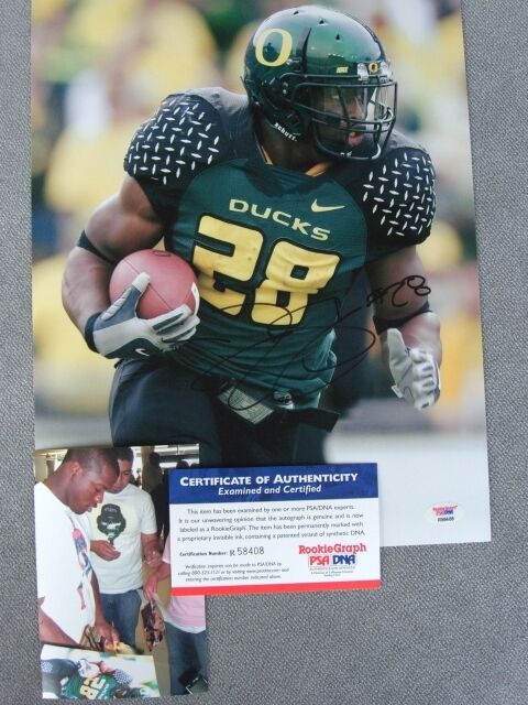 Jonathan Stewart signed Ducks 11x14 Photo Poster painting PSA/DNA PROOF