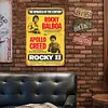 1979 Rocky Balboa vs. Apollo Creed - Panneaux en &eacute;tain m&eacute;tallique(20*30cm/30*40cm)