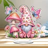 uk.everydayedeals DIY Acrylic Diamond Painting Desktop Tabletop Ornament - Mushroom Gnome