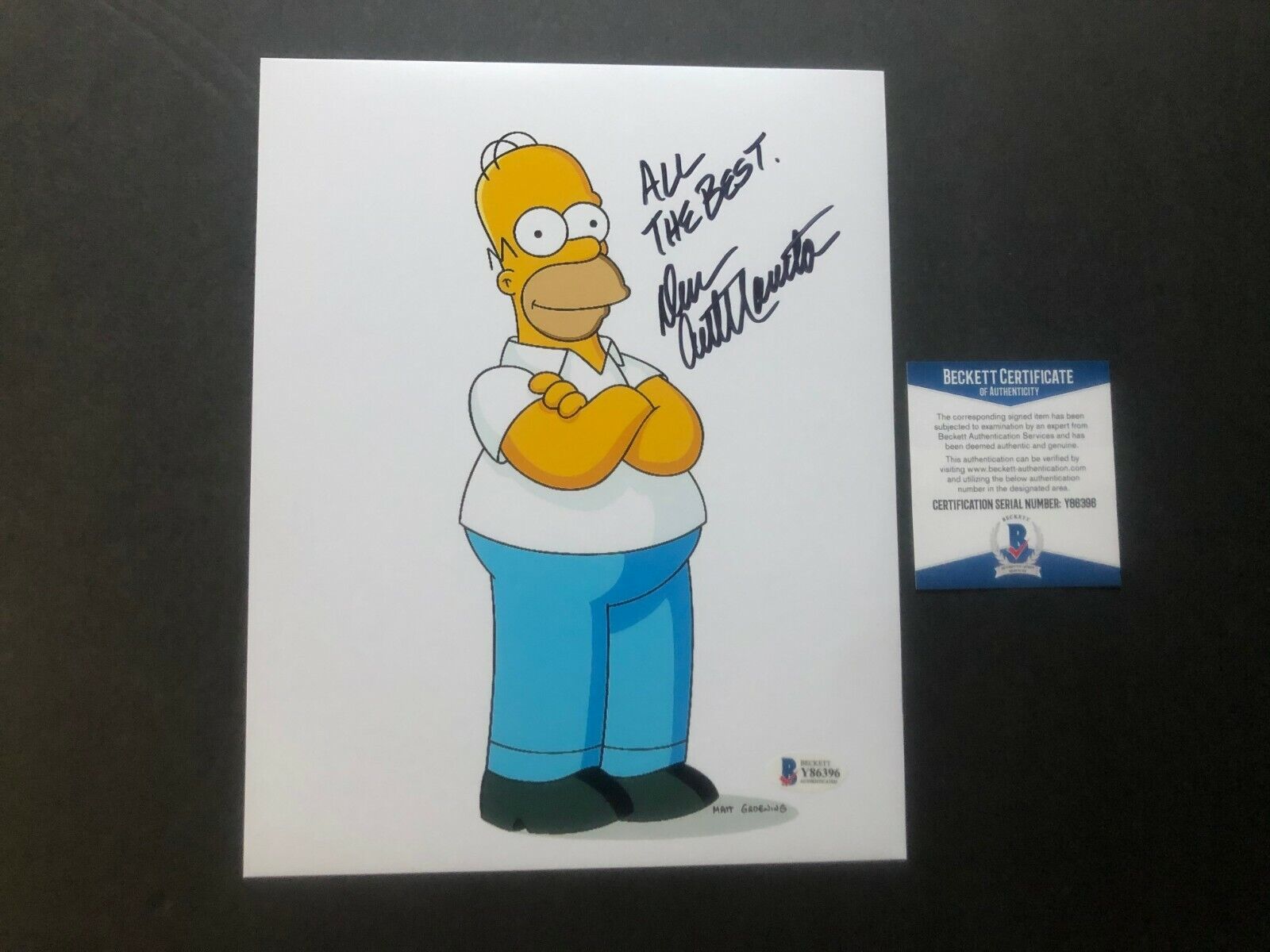 Dan Castellaneta Hot signed autographed Homer Simpson 8x10 Photo Poster painting Beckett BAS coa