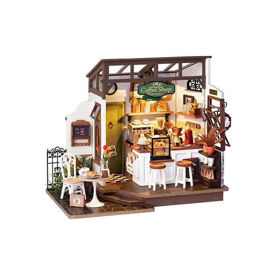 Rolife Flavory Café Miniature House kit DG162 | Robotime Online