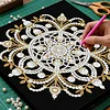 Mandala DIY Pearl Art Diamond Painting Kit for Adult Home Decor 25x25cm With Frame
