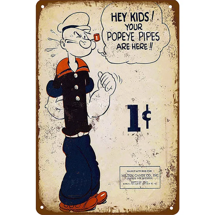 Popeye - Vintage Tin Signs/Wooden Signs - 8*12Inch/12*16Inch
