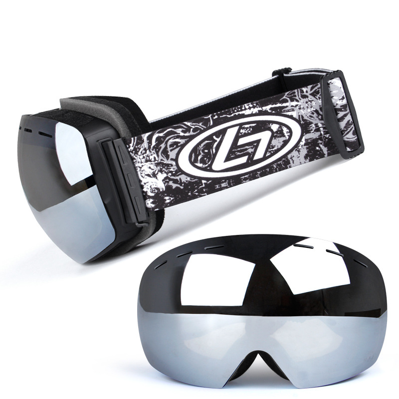 OBAOLAY Ski Goggles Double Anti-fog Spherical Outdoor Goggles