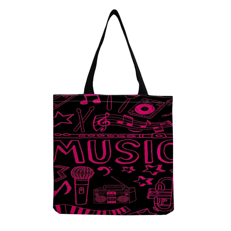 Source Piano Printed Casual Bag Harajuku Style Fashion Shoulder Bag Student Large Capacity Handbag