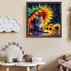 Diamond Painting-DIY Full Round Drill Cat Sunflower(40*40 CM)