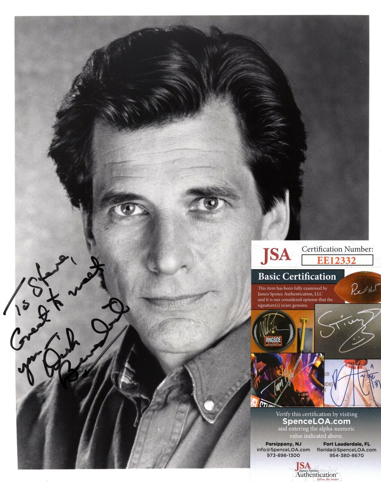 Dirk Benedict Actor Movie Star Hand Signed Autograph 8x10 Photo Poster painting with JSA COA