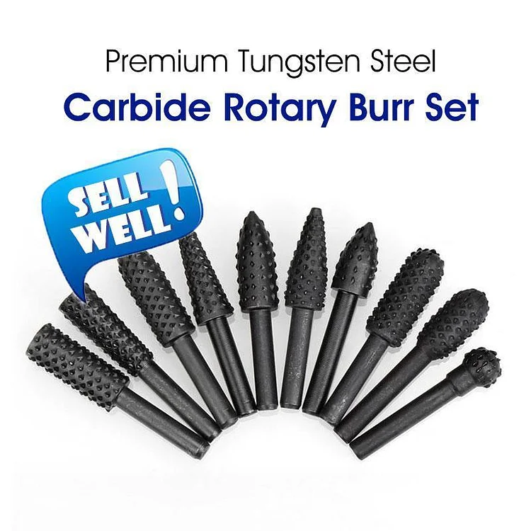 Premium Tungsten Steel Carbide Rotary Burr Set | 168DEAL
