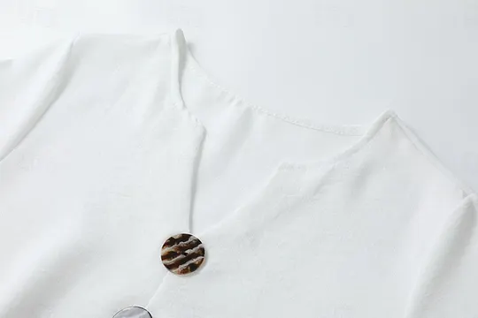 Women's Midi Dress Beach Dress Casual Dress Summer Dress Basic Classic Daily Vacation Loose Fit Plain Short Sleeve V Neck White Navy Blue Green Summer Spring 2026 - €33.99 –P4
