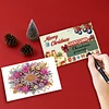 10 STÜCKE diy Weihnachten Diamant Kunst Kristall Rubbelkarte handgemachte Geschenkkarte (Schneeflocken)