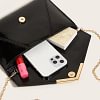 Women's Evening Bag PU Leather Metallic Party / Evening Date Black