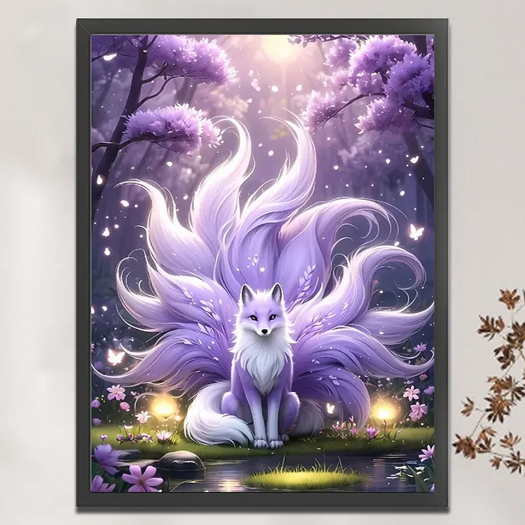 Yishu Brand】Nine-Tailed Fox (45*60cm) 11CT Stamped Cross Stitch