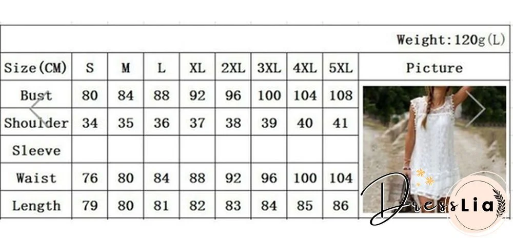 Summer dresses for women Summer Dress Fashion Sexy Women Casual Sleeveless Beach Short Tassel Solid White Mini Lace Vestidos Plus Size(S-5XL)