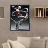 Art danseuse fille-pleine peinture ronde diamant-30 * 40cm