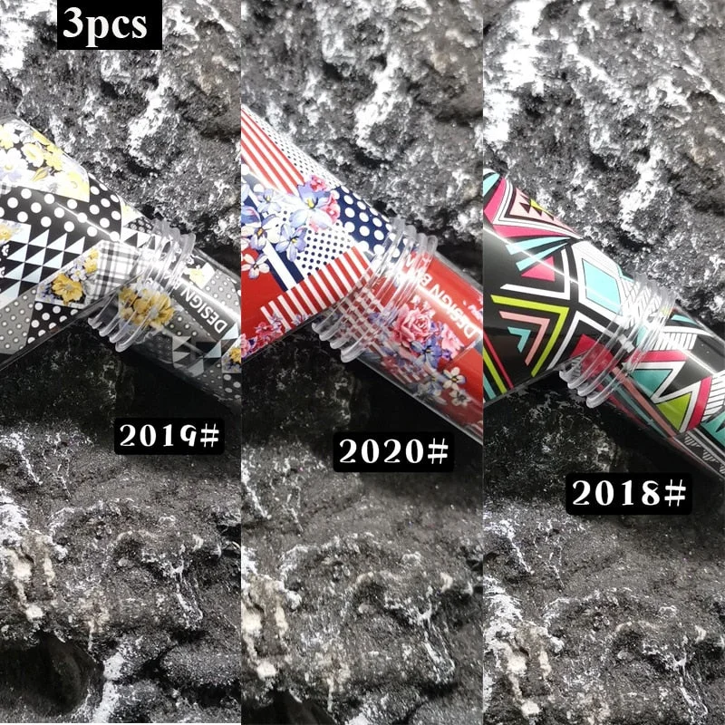 3pcs Tortoiseshell Amber Nails Foils Tortoise Shell Nail Art Transfer Foil Decals Wraps Tips Nail Manicure Decorations 4*100cm-Nail Inspo