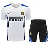 2025/2026 Inter Milan Pre-Match Training White Shirt+Shorts 1:1 Thai Quality