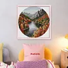 Autumn Lake-11CT Stamped Cross Stitch 37*37cm/14.57*14.57in tapestrymarket