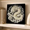 DIY Pearl Painting Dragon for Home Wall Decor with Frame(30x30cm)