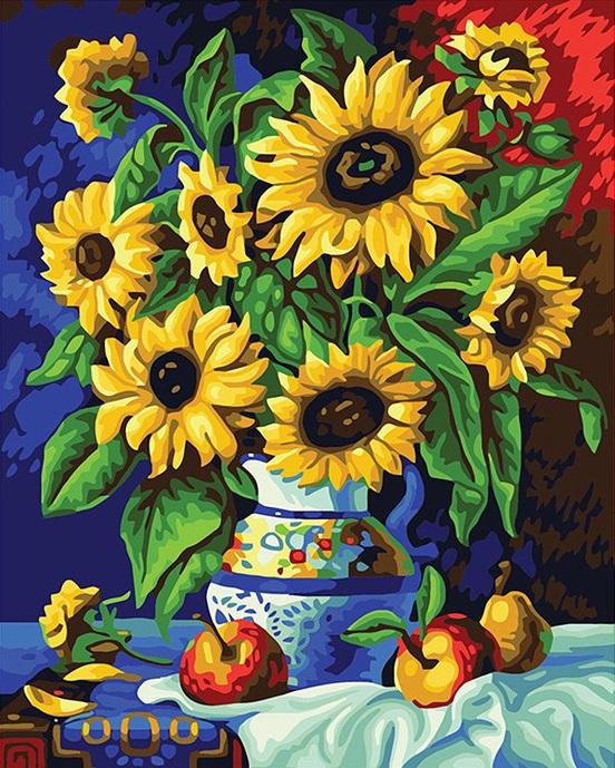 

Sunflower on Vase – Paint By Numbers - 40*50CM, 501 Original