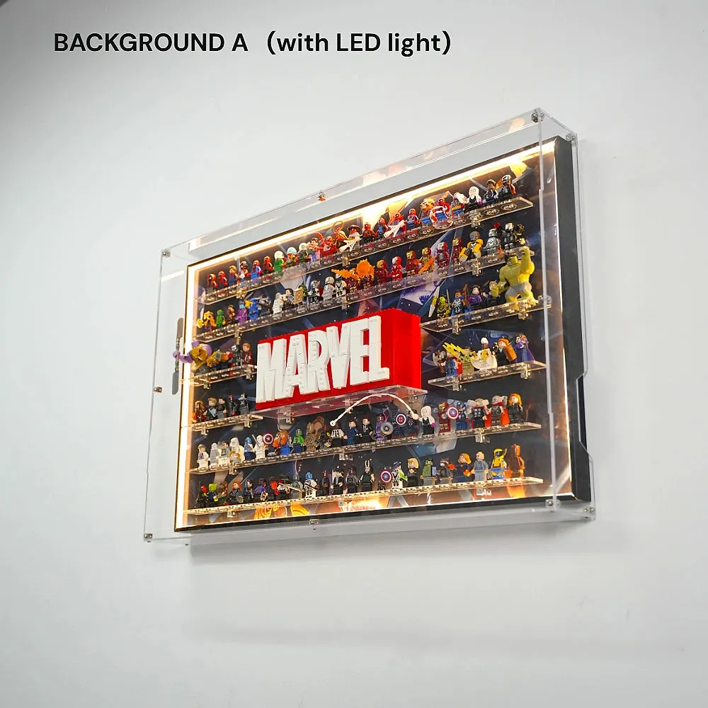 LED Marvel Wall Display Case