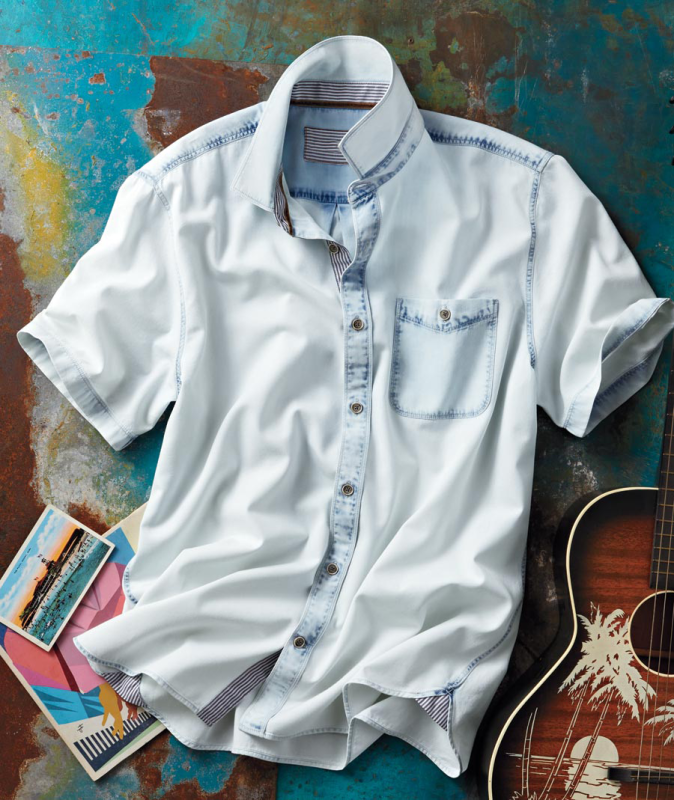 Men's Retro Posing Short Sleeve Shirt