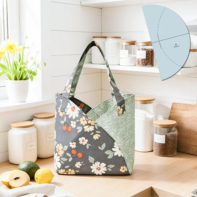 Quick & Easy Fabric Tote Bag Sewing Template &ndash; With Instructions