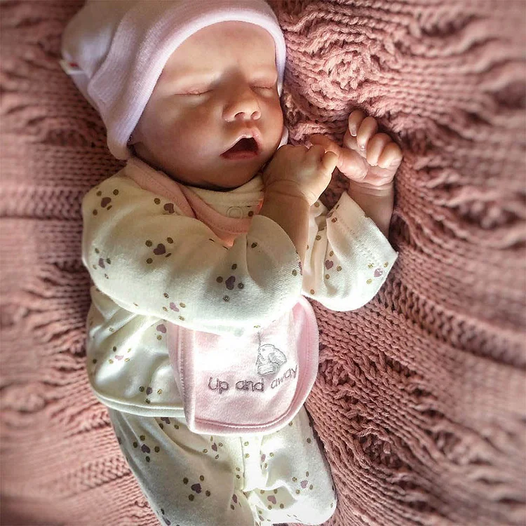 17"Cute Lifelike Handmade Sleeping Reborn Newborn Baby Doll Phoebe