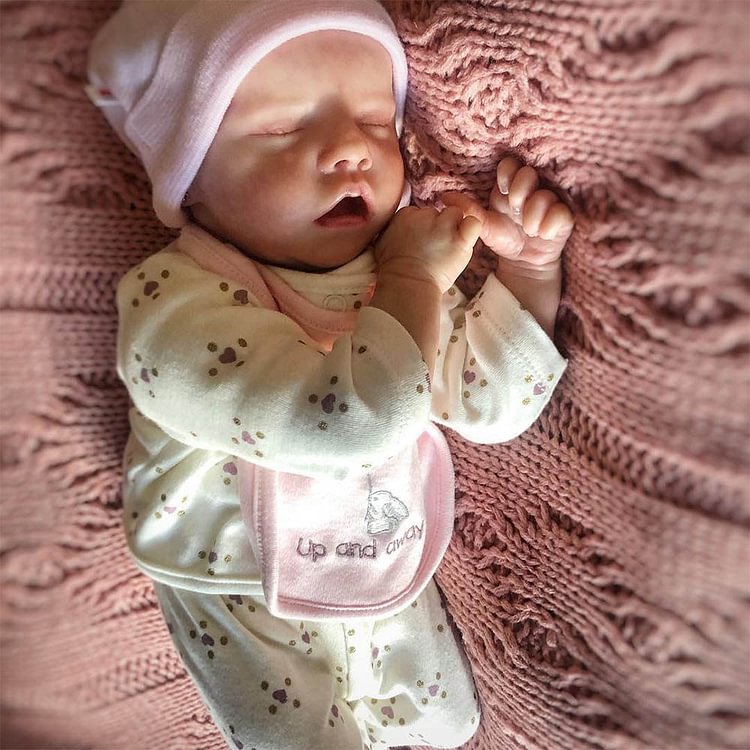  17"Cute Lifelike Handmade Sleeping Reborn Newborn Baby Doll Phoebe - Reborndollsshop®-Reborndollsshop®