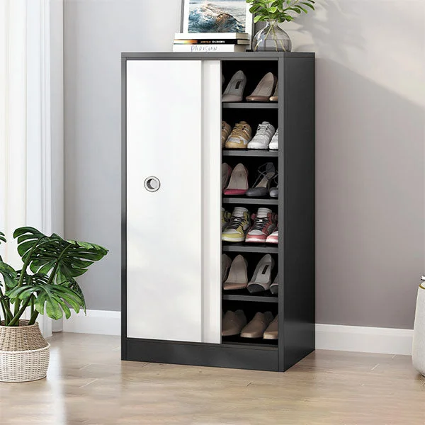 GLVEE Sliding Door Shoe Cabinet