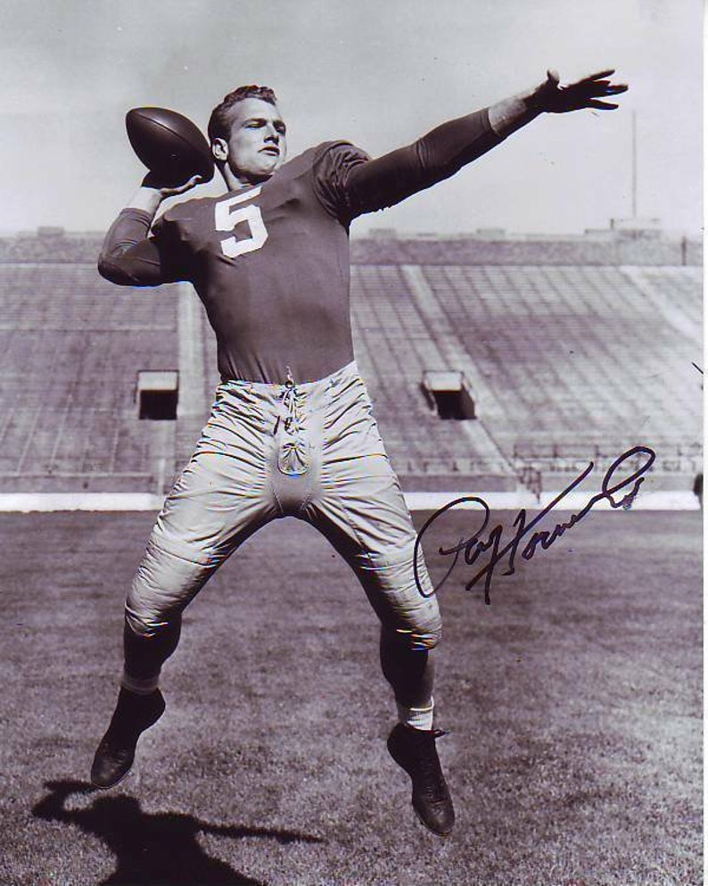 Paul hornung signed autographed notre dame Photo Poster painting nfl green bay packers