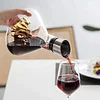 Wine Decanter Set, Red Wine Carafe with Built-in-Aerator, Wine Aerator, Wine Gifts for Christmas, Stainless Steel Pourer Lid, Filter, 100% Hand Blown Lead-free Crystal Glass