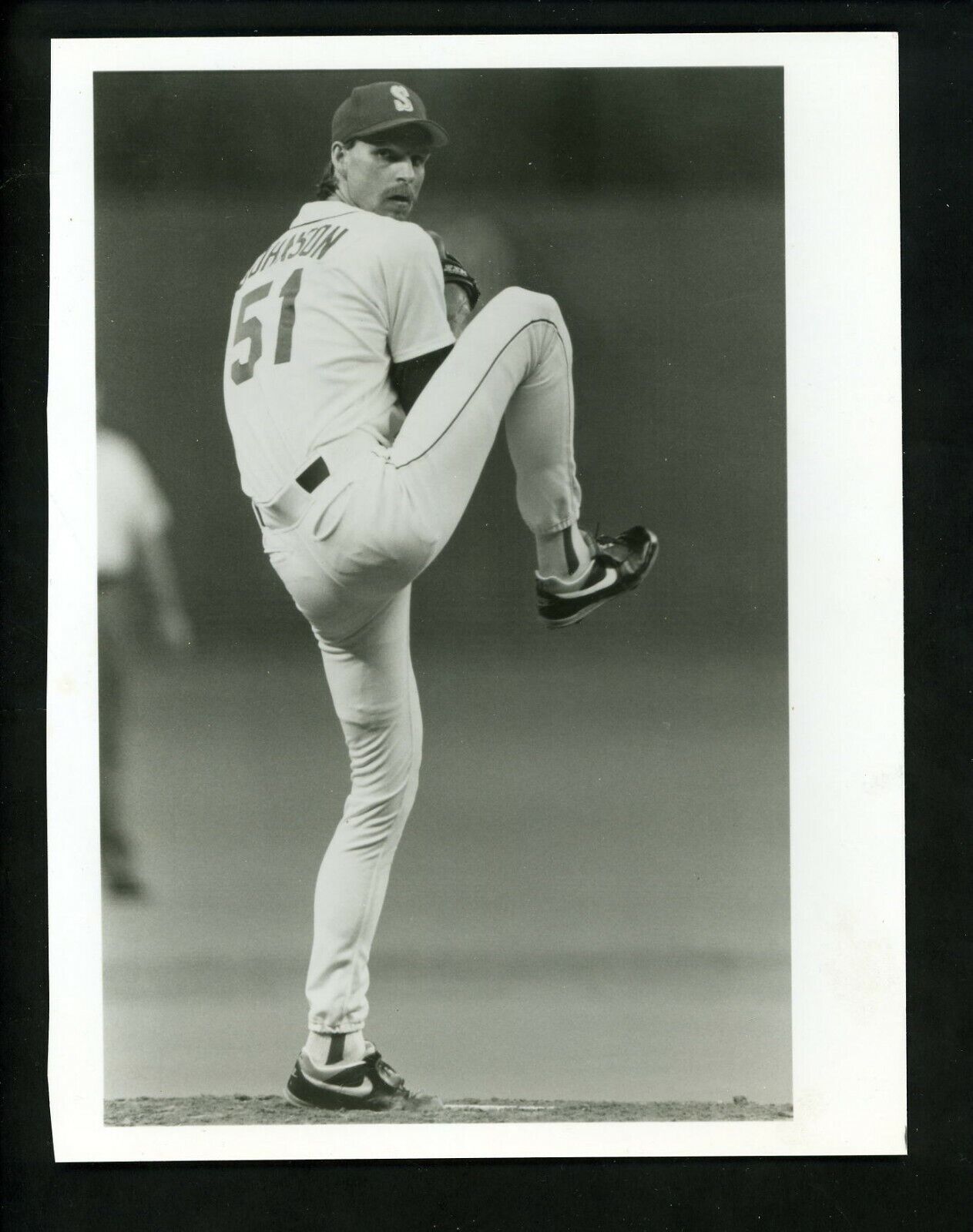 Randy Johnson LOT of TWO circa 1990's Press Original Photo Poster paintings Seattle Mariners