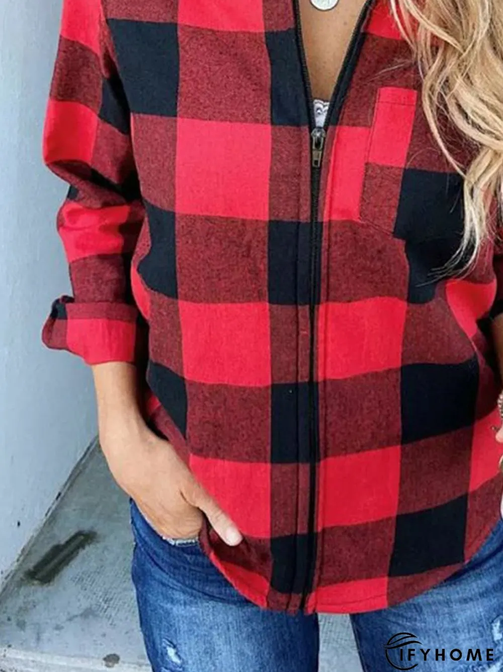 Shawl Collar Loose Vacation Cotton-Blend Coat | IFYHOME