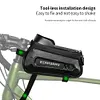 Bicycle Phone Front Frame Bag Waterproof Bike Phone Mount Pouch Bike Accessories