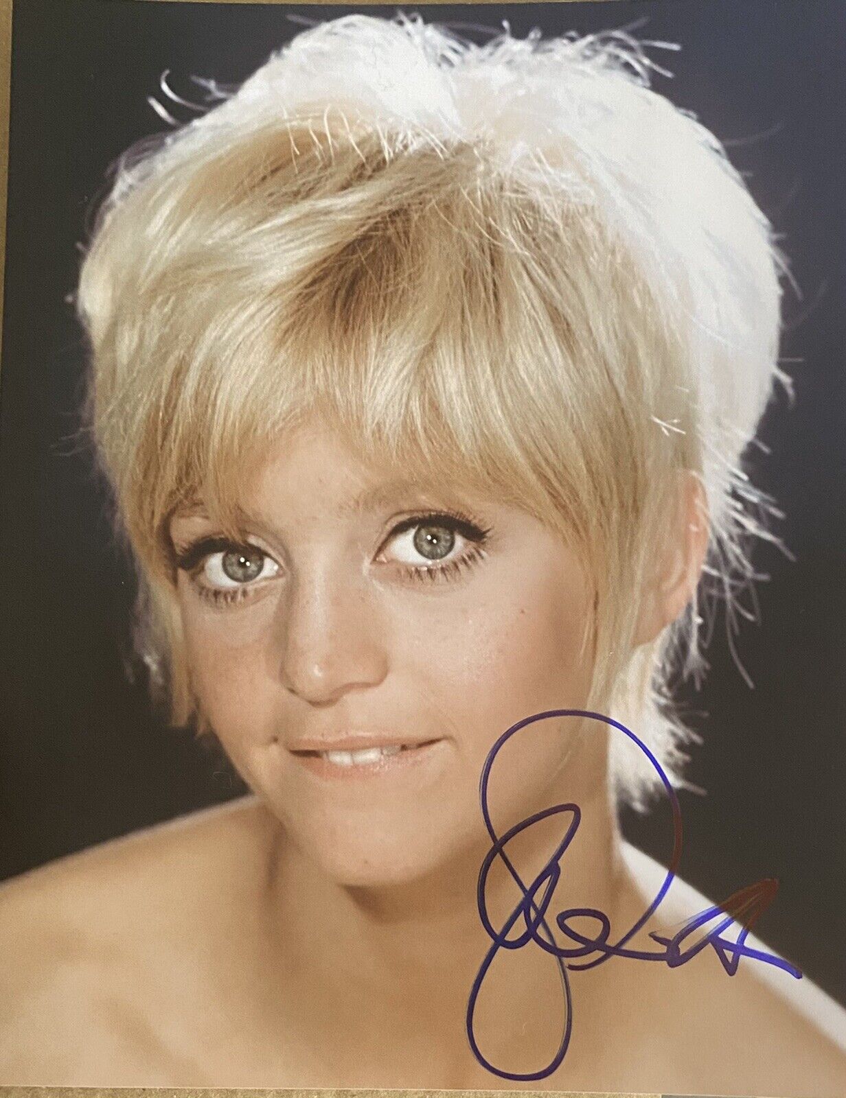 Goldie Hawn Signed Autographed 8 X 10 Color Photo Poster painting Sexy