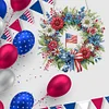 (US Only)Independence Day Wreath DIY Diamond Painting Art Pendant Kit for Art Crafts