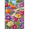 (40*60cm)Colorful Flowers - Full Round Drill Diamond Painting