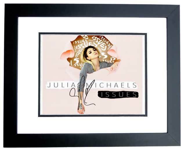 Julia Michaels Signed - Autographed ISSUES Singer - Songwriter 8x10 Photo Poster painting FRAMED