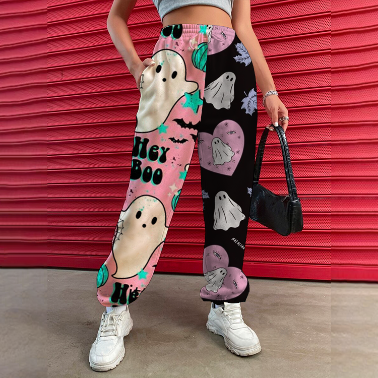 Halloween Pattern Women's Casual Pants Drawstring Pants Jogging Pants Casual / [blueesa] /