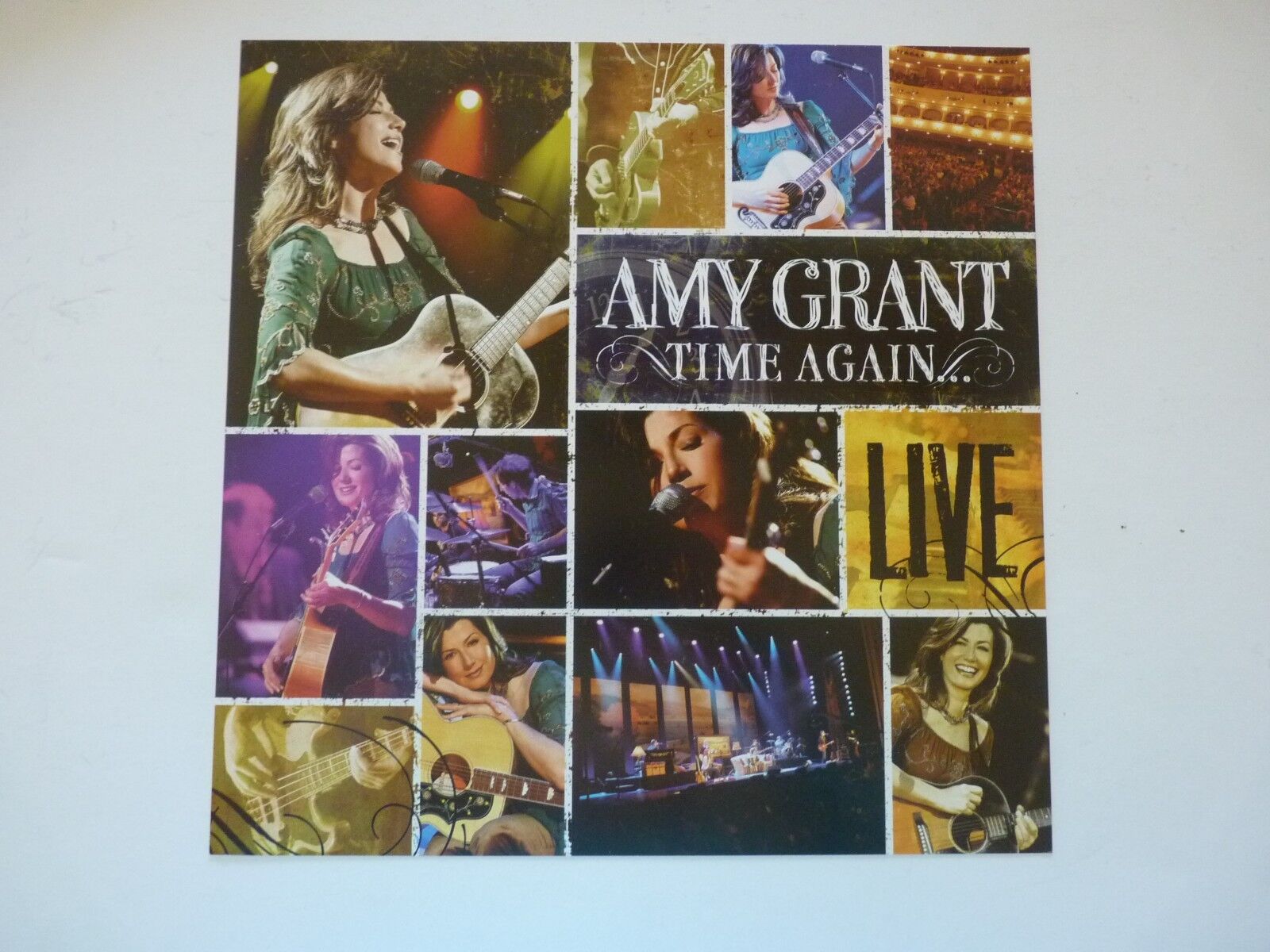 Amy Grant Time Again Live LP Record Photo Poster painting Flat 12x12 Poster