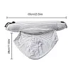 Stuffable Neck Pillow Hooded Neck Pillow for Airplane Long Flight (Light Grey)