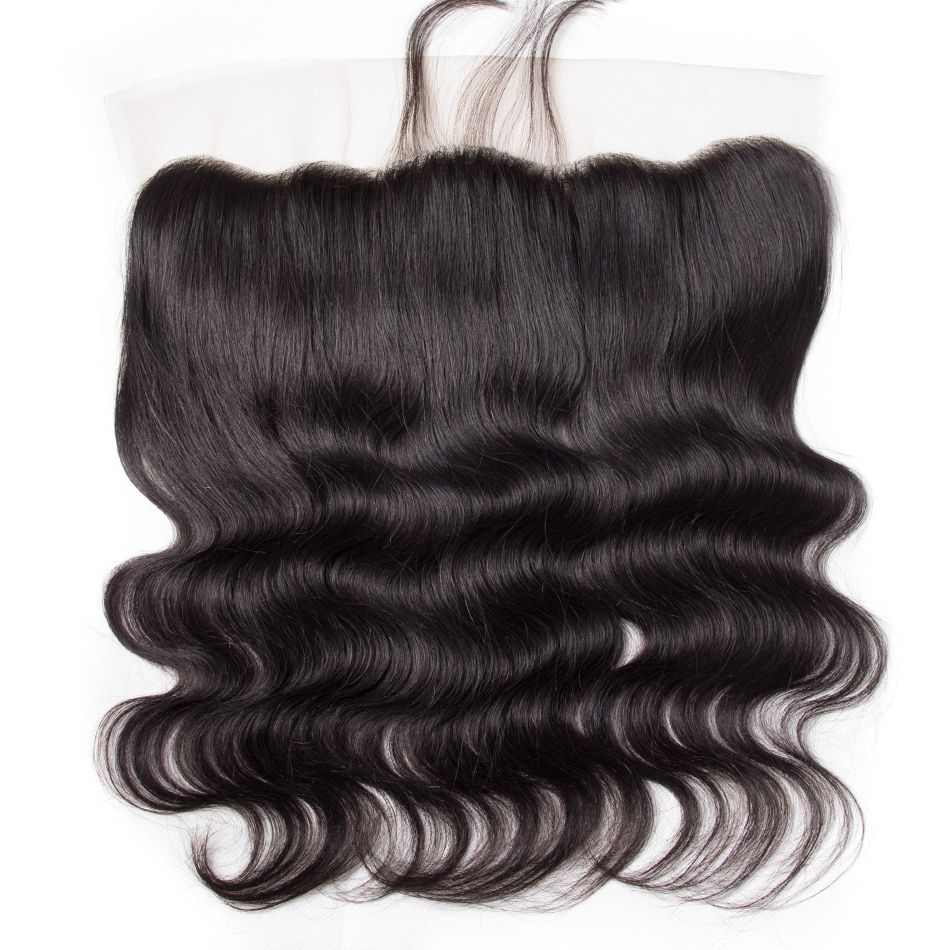 Double Drawn 12A 13X4 13X6 HD Lace Frontal Body Wave With Baby Hair Lace Frontal