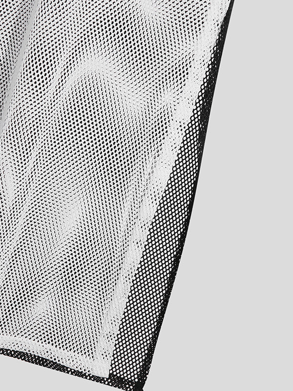 Aonga - Mens Mesh Split Hem T-ShirtJ aonga