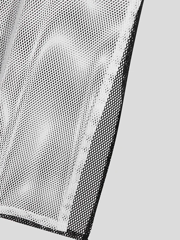 Aonga - Mens Mesh Split Hem T-ShirtJ aonga