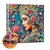 Diamond Painting-DIY Special Shaped Drill Colorful Woman with Frame(29x29cm)
