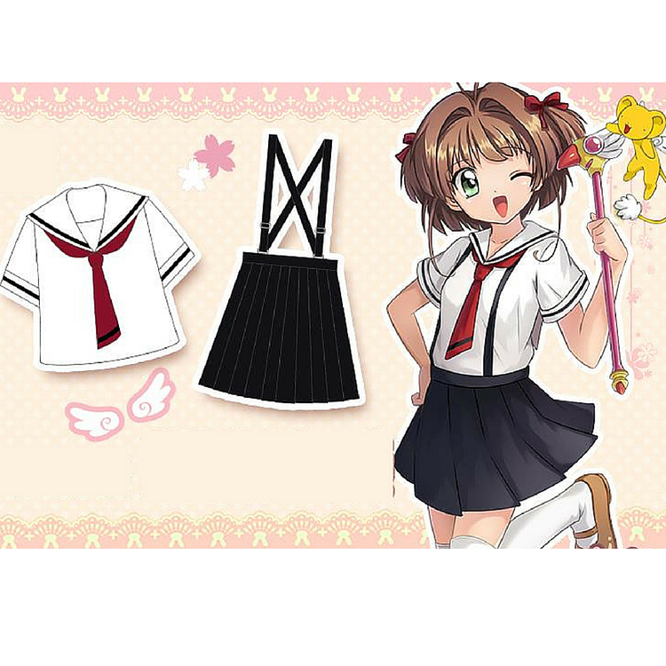 [Reservation] S/M/L Cardcaptor Sakura Uniform/Top and Suspender Skirt SP165683