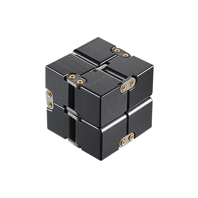 Mini Stress Relief Toy Premium Metal Infinity Cube Portable Decompresses Relax Toys Best Gift Toys for Children