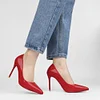100mm Heels Red Bottoms Classic Party Daily Wedding Pumps Patent Stilettos Shoes