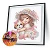 Girl with Dog - Crystal Rhinestone Diamond Painting