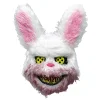 Effrayant Masque Ours Brun/Lapin Blanc Tueur pour Halloween